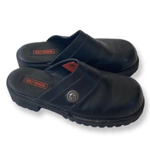 Harley Davidson leather slip on shoes